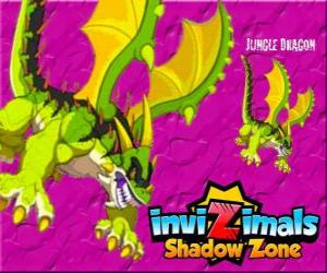 yapboz Jungle Dragon. Invizimals Shadow Zone. Orman Dragons güçlü bir silah, düşmana karşı tükürür bir asit